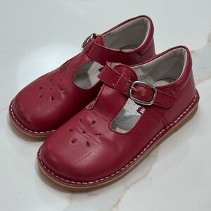 Girls L'Amour red leather Mary Jane shoes size 12 youth